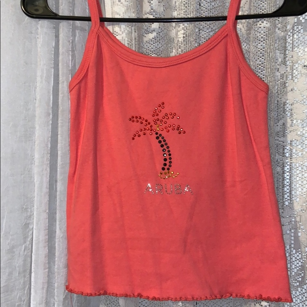 peach ish color crop top